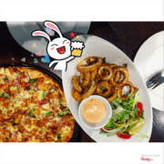 Combo thần thánh: pizza + calamari