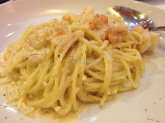 Garlic prawn spagetti