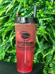 Trà dâu chanh vàng