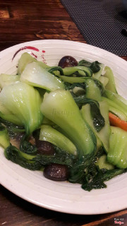 Cải chip xào nấm