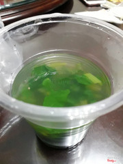 Soup serve with rice set