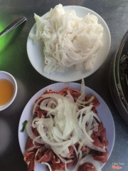 Bắp bò, bún