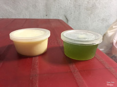 Bánh flan - trà xanh