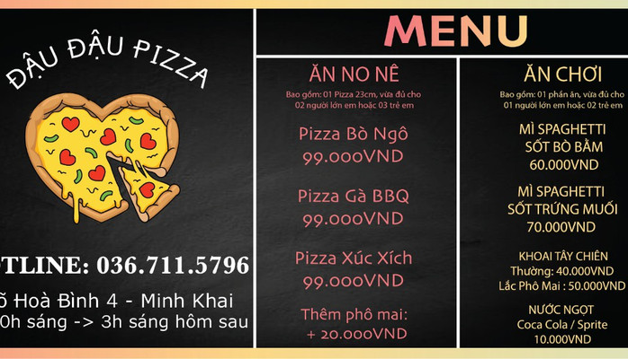 Đậu Đậu Pizza - Pizza & Mì Ý - Minh Khai