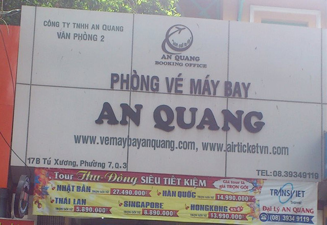 Phòng Vé Máy Bay An Quang