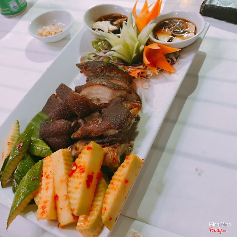 giò heo muối chiên