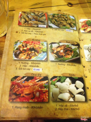 Menu cá