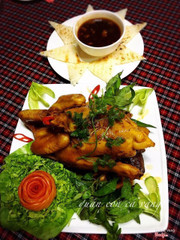 gà ta hấp mắm nhĩ 