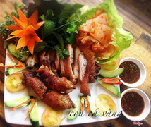 giò heo quay muối 