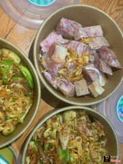 Chả tré với chả lụa gân