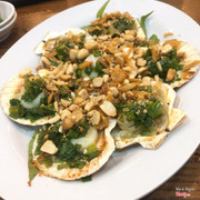 sò dương nướng mỡ hành