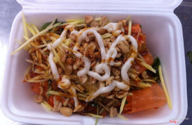 Gỏi Xoài 
Cám Ơn Quý Khách Đã Ủng Hộ <3 <3 
Thời gian bán từ 16h00 đến 21h00 Hằng ngày
https://www.facebook.com/Ba%CC%81nh-Tra%CC%81ng-C%C3%B4-H%C3%B4%CC%80ng-712217308890688/
