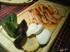 Ba rọi sốt BBQ xả