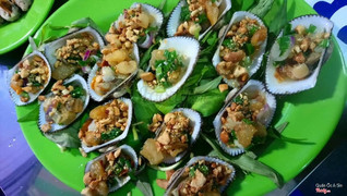 Sò lông nướng mỡ hành 40k