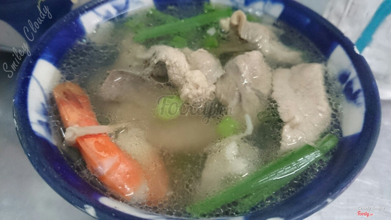 Soup trong mì khô