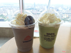 Cookie cream icera & green tea icera