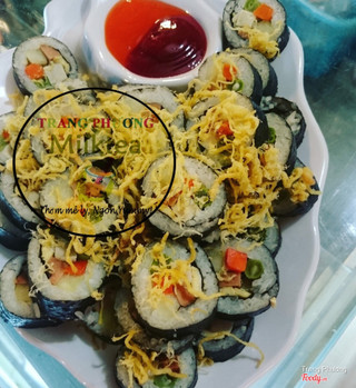Cơm cuộn tại Trà Đào Trang Phương nha
