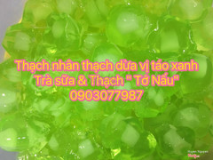 Thạch dừa vị táo xanh  Trà sữa & Thạch " Tớ Nấu" 0903077987