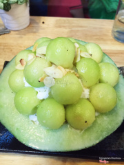 Bingsu dưa gang. Max ngon