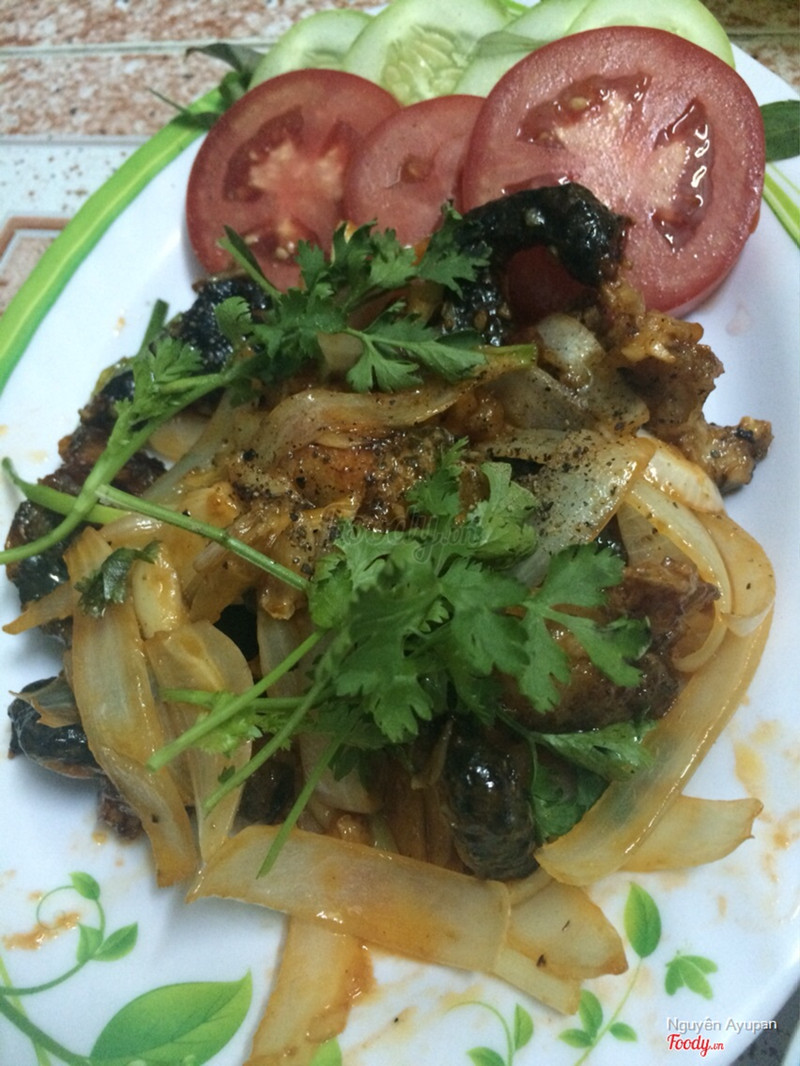 Ếch chiên nc mắm