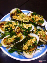 Sò nướng mõ hành