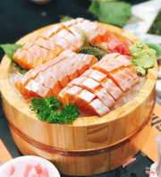 sashimi cá hồi