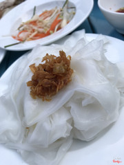 Bánh ướt của phần thịt luộc gọi sau