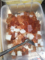 Thạch dừa(có hôm thì thạch dứa, thạch thanh long)