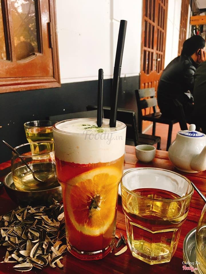 Trà olong cam đào kem chesse