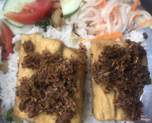 Đậu hủ chiên xả ớt