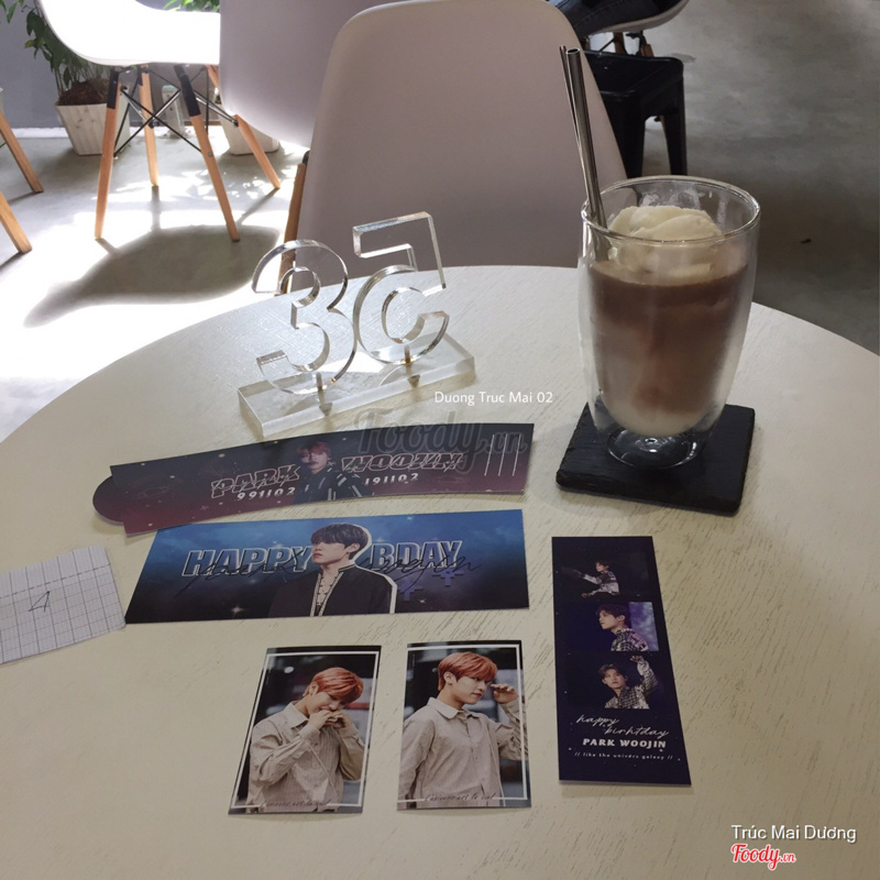 Cup Holder & Cards  Park Woo Jin ( Wanna One - AB6IX ) : Cacao cốt dừa
