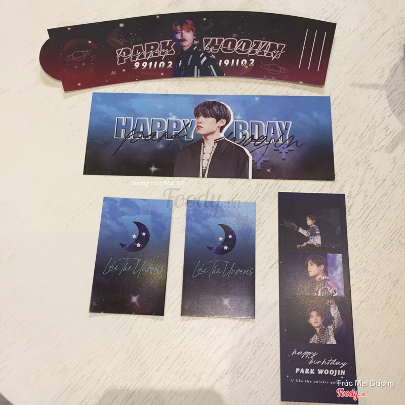 Cup Holder & Cards  Park Woo Jin ( Wanna One - AB6IX ) 