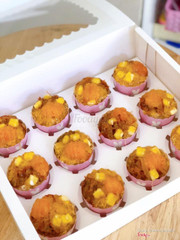 Bông lan trứng muối cup cake 