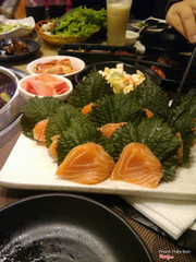 sashimi cá hồi