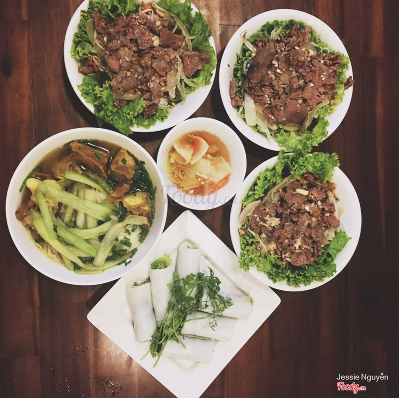 Bún xào Nam Bộ + Phở Trộn + Phở cuốn