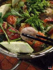 Chả cá trong nồi lẩu