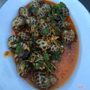 ốc hương xào sate