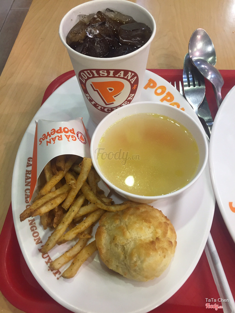 Canh rau củ, khoai tây & Bánh mật ong