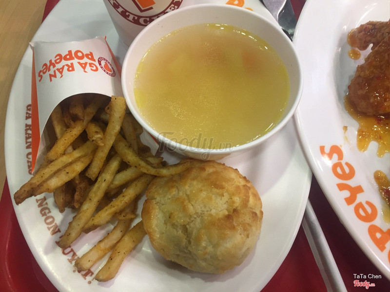 Canh rau củ, khoai tây & Bánh mật ong