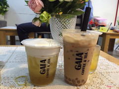 Machiato đào & trà sữa đài loan