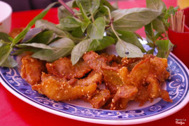 nầm chiên mè