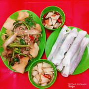 phở cuốn và phở chiên phồng