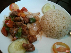 Cơm chiên bò lúc lắc 75k