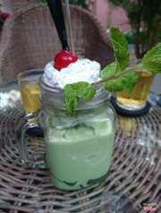 Matcha blend with jelly