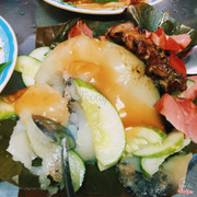 bánh giò thịt xiên nướng