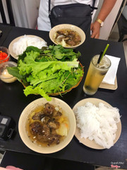 bún chả + nước sấu