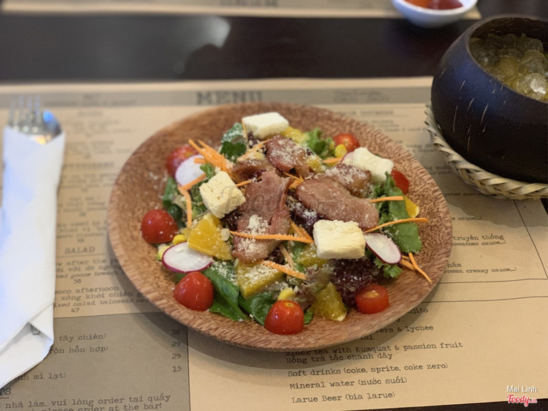 Salad ức ngỗng sốt cam
