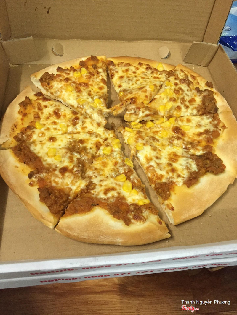 Pizza bò băm ngô ngọt size L