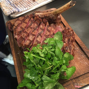  Rib eye steak 1kg and watercress salad with spanish shallot vinaigrette dressing