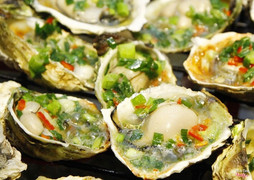 Hàu nướng mỡ hành